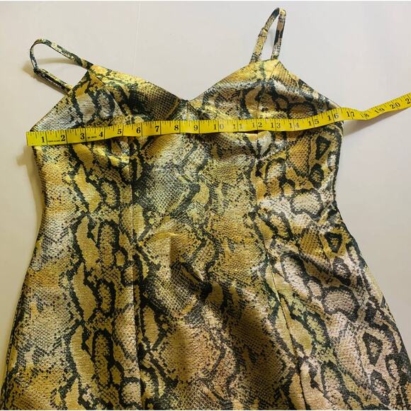 Topshop Snake Print Spagetti Strap Dress Size 6 NWT - Picture 7 of 8